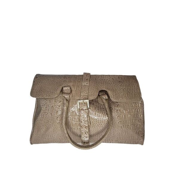 Jessica Simpson Tote Bag Women Faux Snake Skin‎ Double Handle - Picture 1 of 7